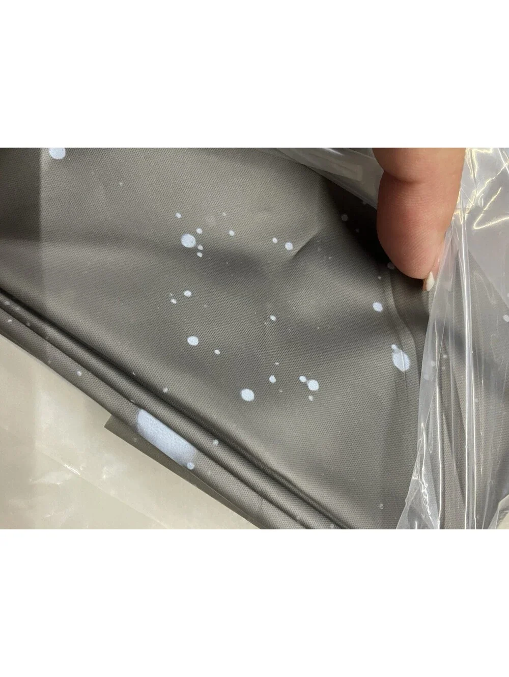 TIKABC Gray Shower Curtain Liner, 4G PEVA Shower Liner, Night Sky New